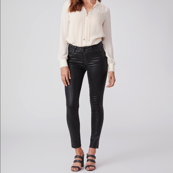 PAIGE coated black denim - Picture 2 of 4